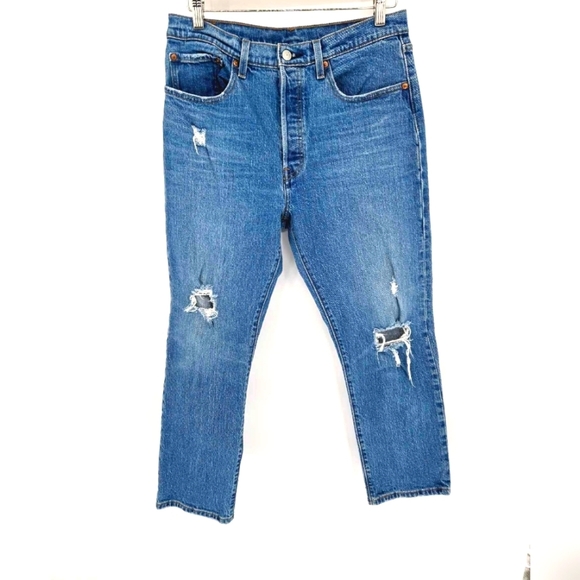 Levi's Women's High Rise Blue Jeans - Picture 2 of 15